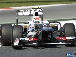 En la segunda tanda, Pérez logró un tiempo de 1:24.422. REUTERS  /