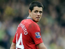 El tapatío Javier Hernández destacó la importancia del apoyo del público en los partidos del Manchester United. MEXSPORT  /