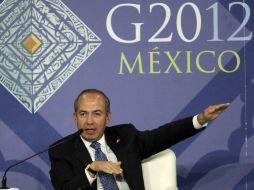 Calderón durante la reunión del Youth 20, en el cual participan 120 jóvenes de 22 países. EL UNIVERSAL  /