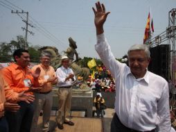 El candidato presidencial de la coalición Movimiento Progresista, Andrés Manuel López Obrador, realizó un mitin en Morelos. NTX  /