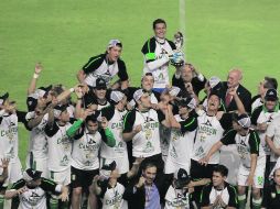 Gran fiesta se vive en la ciudad de León luego que se obtuvo el campeonato y el ascenso. MEXSPORT  /