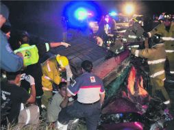 El choque ocurrió a la altura del kilómetro 67 de la Carretera Libre Guadalajara-Colima.  /