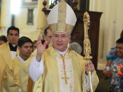 El arzobispo jalisciense hizo las declaraciones durante la homilía en la Catedral metropolitana. ARCHIVO  /