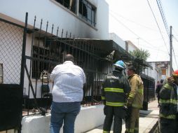 El incendio ocurrió en la colonia Ladrón de Guevara en Guadalajara.  /