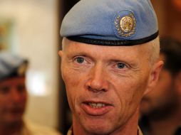 El responsable de la Misión de Supervisión de Naciones Unidas en Siria (UNSMIS), Robert Mood. EFE  /