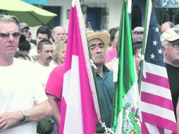 La comunidad de Ajijic reclamó seguridad durante una manifestación el miércoles.  /