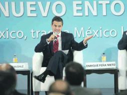 Enrique Peña Nieto expuso parte de su plan de Gobierno ante diplomáticos y empresarios. EL UNIVERSAL  /