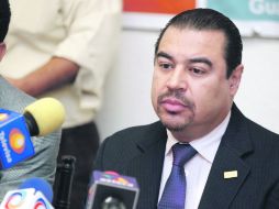 En la imagen, el líder del subsistema federalizado del SNTE en Jalisco, Fleury Carrasquedo Monjarás.  /