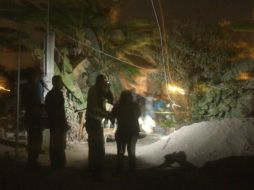 Personal del Semefo, inspeccionaron el lugar y encontraron varios cascajos percutidos, pertenecientes al calibre .38 súper.  /