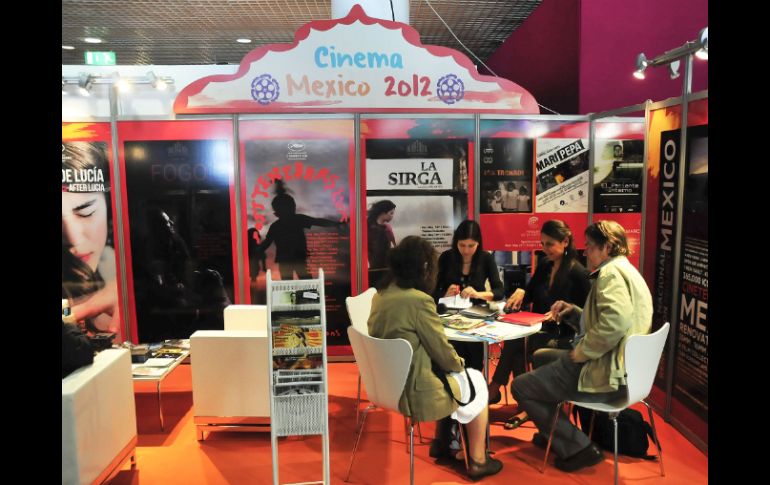 El IMCINE instaló un stand en el Mercado del Film, en Cannes. NTX  /