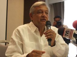 Esto fue una expresión ante los medios de comunicación, que han querido imponer a Peña: AMLO. NOTIMEX  /