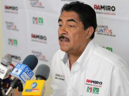 Hernández aseguró que los priistas no serán quienes inciten o sean parte de un clima de violencia. ARCHIVO  /