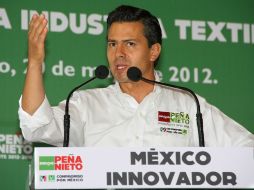 Enrique Peña Nieto reafirmó su deseo de un México con paz, orden y tranquilidad. NTX  /