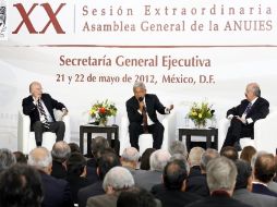 Andrés Manuel López Obrador participó en la XX Sesión Extraordinaria, de la Asamblea General de la ANUIES. NOTIMEX  /
