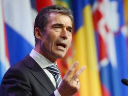Rasmussen, secretario de la OTAN dijo que la transferencia de la seguridad no supone el retiro de las tropas internacionales. AFP  /