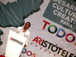 Aristóteles presentó su propuesta de desarrollo cultural y creativo, en LARVA.  /