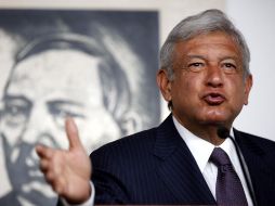 Andrés Manuel López Obrador habló ante medios de comunicación sobre la generación de empleo y oportunidades para los jóvenes. EFE  /