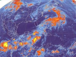 Imagen de satélite de la tormenta tropical Bud. Se prevé que se convierta en huracán el jueves. EFE-CONAGUA  /
