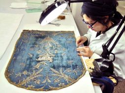 La CNCPC, responsble del taller de restauración, prevé terminar a finales de 2012. EL UNIVERSAL  /