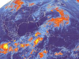 Imagen de satélite que muestra el recorrido del la tormenta tropical ''Bud''.  EFE  /