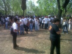 Con la marcha, los estudiantes pretenden exhibir la creciente ola de violencia que impera en el Estado.  /