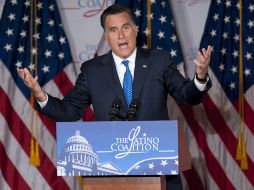 Romney ofreció el discurso en el marco de sus esfuerzos por captar el voto hispano. AFP  /