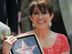 Patricia Heaton, ganadora de dos Premios Emmy, recibió hoy su estrella. AP  /