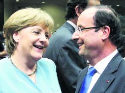 Angela Merkel y Francois Hollande durante la cumbre informal de Bruselas. REUTERS  /
