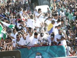 Varios de los elementos que conquistaron el domingo pasado el título del Clausura 2012 se irán del club verdiblanco. ARCHIVO  /