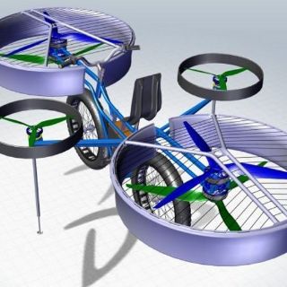 La primera bicicleta voladora acerca un sueño de Julio Verne