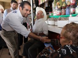 Sergio Silva continuará su campaña el día de hoy, con una visita por la tarde a la Delegación de Tateposco.  /