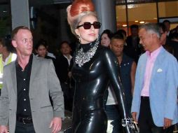 La cantante se encuentra en ese país como parte de las actuaciones de su gira ''The born this way ball''. AP  /