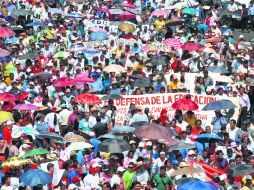 Entre sus demandas se encuentra el rechazo a la Alianza por la Calidad de la Educación (ACE). NTX  /