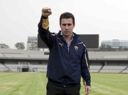 Joaquín del Olmo nuevo entrenador de Pumas, durante conferencia de prensa. MEXSPORT  /