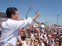 Enrique Peña se reúne con sectores del agro en Guasave. ESPECIAL  /