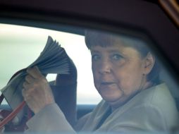 La canciller fue eclipsada en la cumbre del G8 realizada la semana pasada en Estados Unidos por el nuevo presidente francés. AP  /