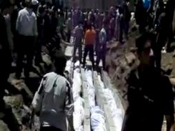 Imagen extraída de un video publicado en la que se muestran lo ocurrido durante la matanza de Haul. EFE  /