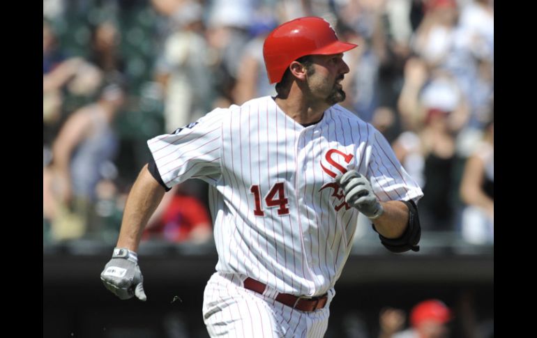 Konerko fue el pelotero clave en el partido para los Medias Blancas. AFP  /