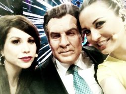 María José compartió una foto, aparecen Bianca, ''Don Francisco'' y ella. IMAGEN TOMADA DE TWITTER @LaJosa  /