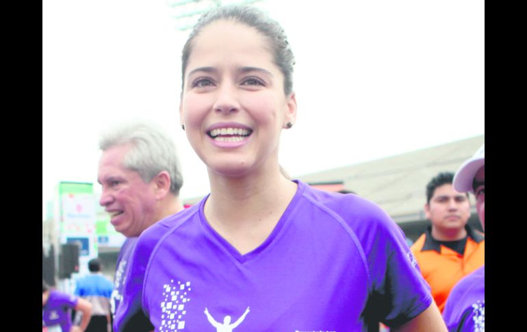 Ana Claudia Talancón forma parte de la fundación ''Aquí nadie se rinde'' desde que participó en la serie Terminales. EL UNIVERSAL  /