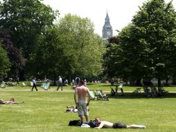 Hay hasta diez parques habilitados como zonas de acampada. AFP  /