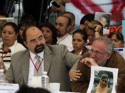 El Movimiento por la Paz, encabezado por Javier Sicilia, confrontó a los candidatos a la Presidencia. NOTIMEX  /