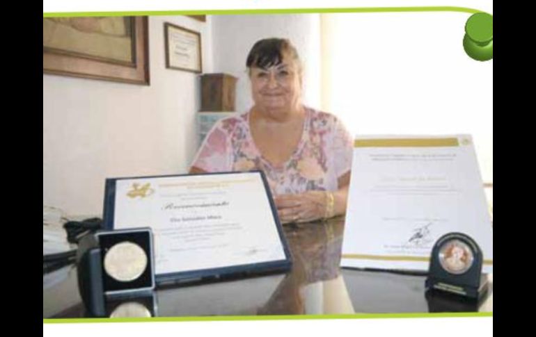 La maestra Elia González Mora.  /