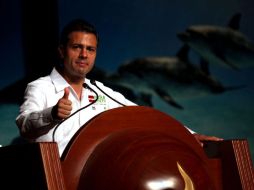 El candidato de la coalición ''Compromiso por México'', durante su participación en el X Foro Nacional de Turismo. EL UNIVERSAL  /