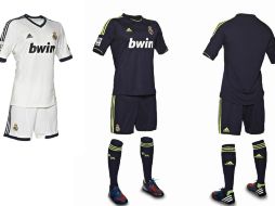 Fotografía de las nuevas equipaciones del Real Madrid para la temporada 2012-13. EFE  /