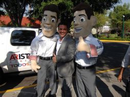 El aspirante del PRI, durante el evento. ESPECIAL  /