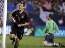 Javier 'Chicharito' Hernández entró en el segundo tiempo y dio la victoria al equipo mexicano. REUTERS  /