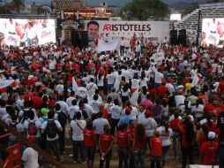 Aristóteles Sansoval destacó que ''aquí en Guadalajara inició una nueva historia que cambió cómo gobernar''.ESPECIAL  /