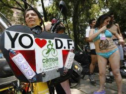 Desde hace seis años, la Ciudad de México fue la primera de incluirse a la marcha al desnudo. EL UNIVERSAL  /