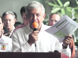 Andrés Manuel —que va segundo en las encuestas— podría gastar 152 millones de pesos más en lo que resta de campaña. EL UNIVERSAL  /